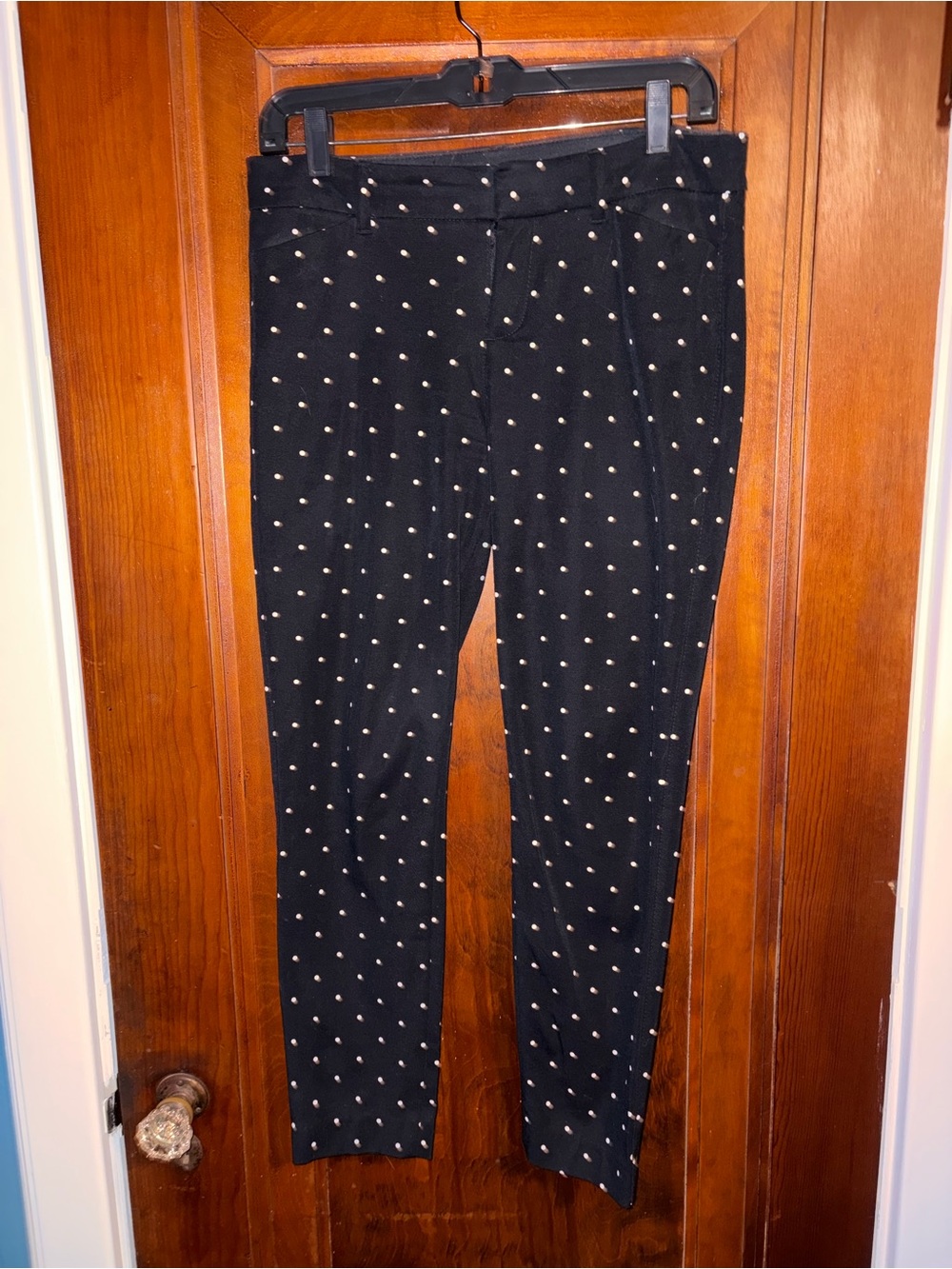Black Polka Dot Old Navy Pixie Stretch Pants